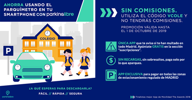 Paga SIN COMISIONES los tiques de la zona S.E.R. de Madrid